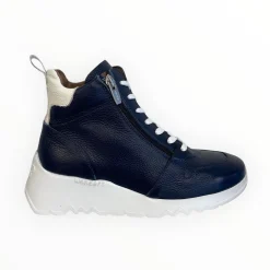 Women Wonders Navy Hi Top Trainer