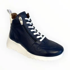 Women Wonders Navy Hi Top Trainer