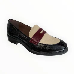 Women Wonders Robin Black & Cream Loafer